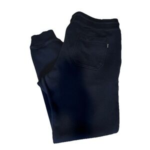 Hurley Fleece Lined Tapered Leg Joggers‎ Men's Size L Pockets Navy